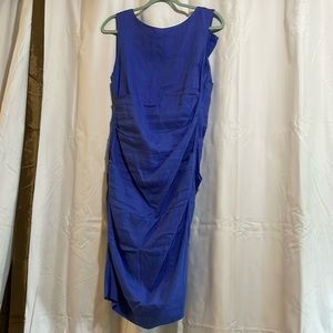 Nicole Miller Atelier Ruched linen dress Sz 8